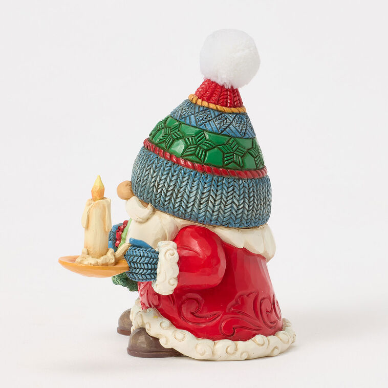 Hallmark Jim Shore Heartwood Creek Holiday Gnome With Candle Figurine 4.33"