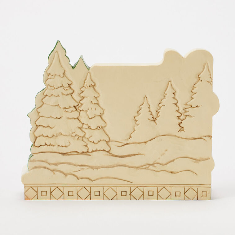 Hallmark Jim Shore Heartwood Creek Merry Christmas Lodge Sign Figurine 5.63"