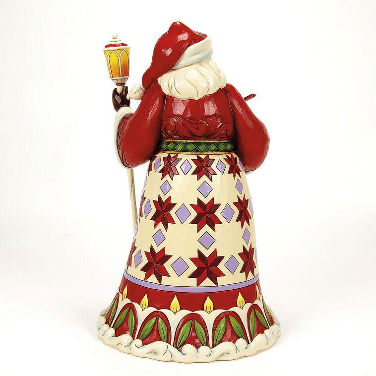 Hallmark Jim Shore Heartwood Creek Santa Cardinal On Hand Figurine 12.12"