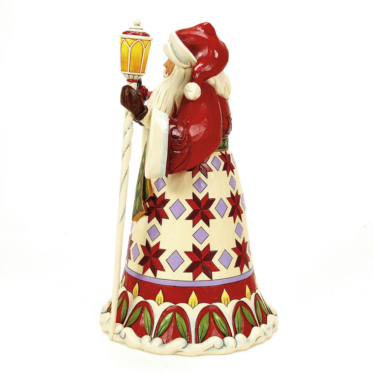Hallmark Jim Shore Heartwood Creek Santa Cardinal On Hand Figurine 12.12"