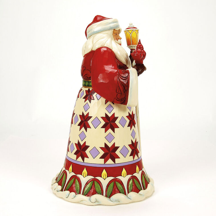 Hallmark Jim Shore Heartwood Creek Santa Cardinal On Hand Figurine 12.12"