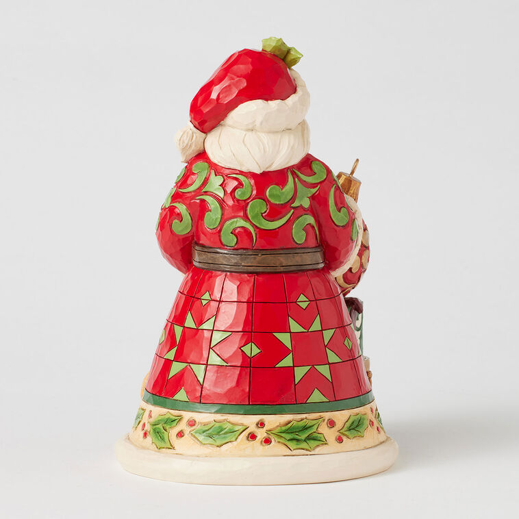Hallmark Jim Shore Heartwood Creek Santa Figurine With 2025 Dated Ornament 7.5"