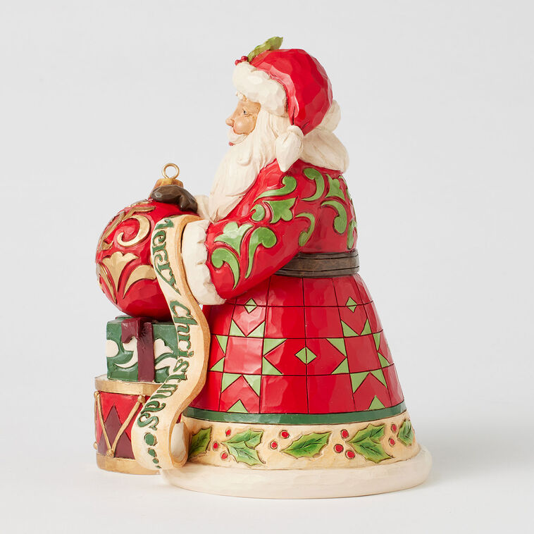 Hallmark Jim Shore Heartwood Creek Santa Figurine With 2025 Dated Ornament 7.5"