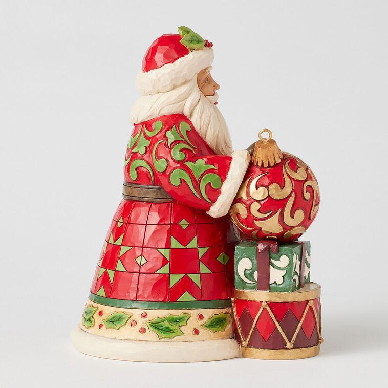 Hallmark Jim Shore Heartwood Creek Santa Figurine With 2025 Dated Ornament 7.5"