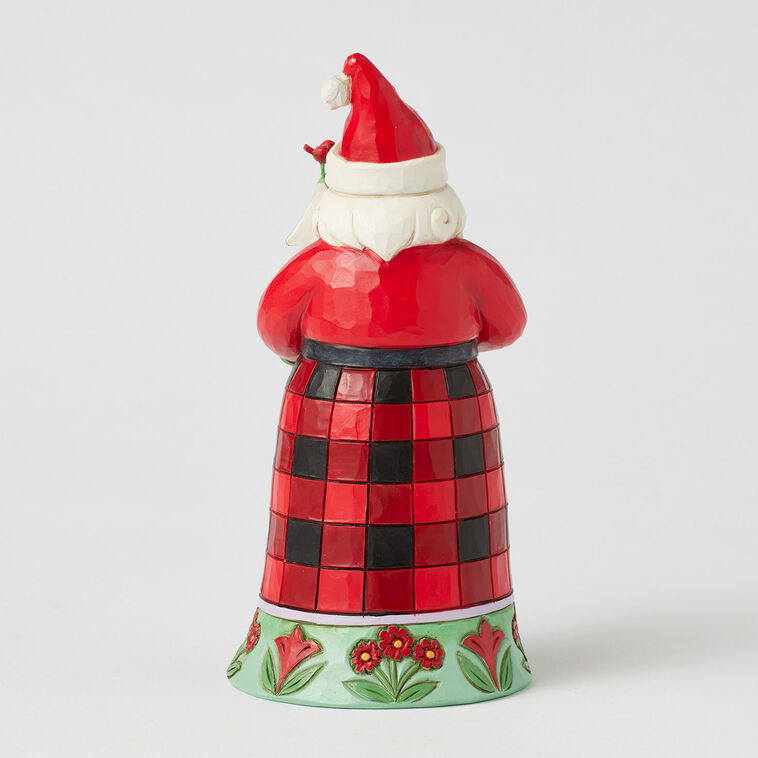 Hallmark Jim Shore Heartwood Creek Santa Holding Birdhouse And Birds Figurine 6.5"