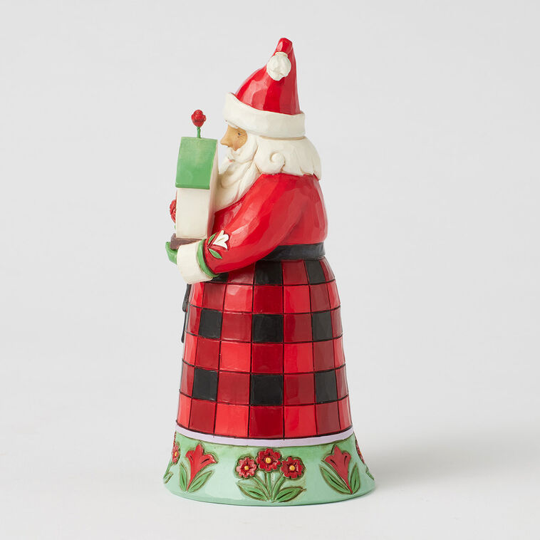 Hallmark Jim Shore Heartwood Creek Santa Holding Birdhouse And Birds Figurine 6.5"