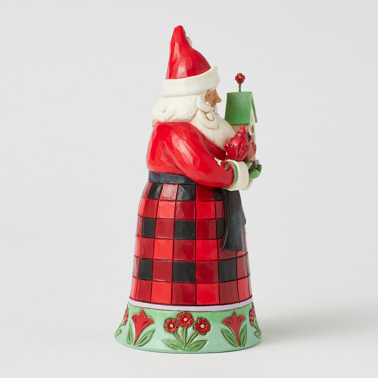 Hallmark Jim Shore Heartwood Creek Santa Holding Birdhouse And Birds Figurine 6.5"
