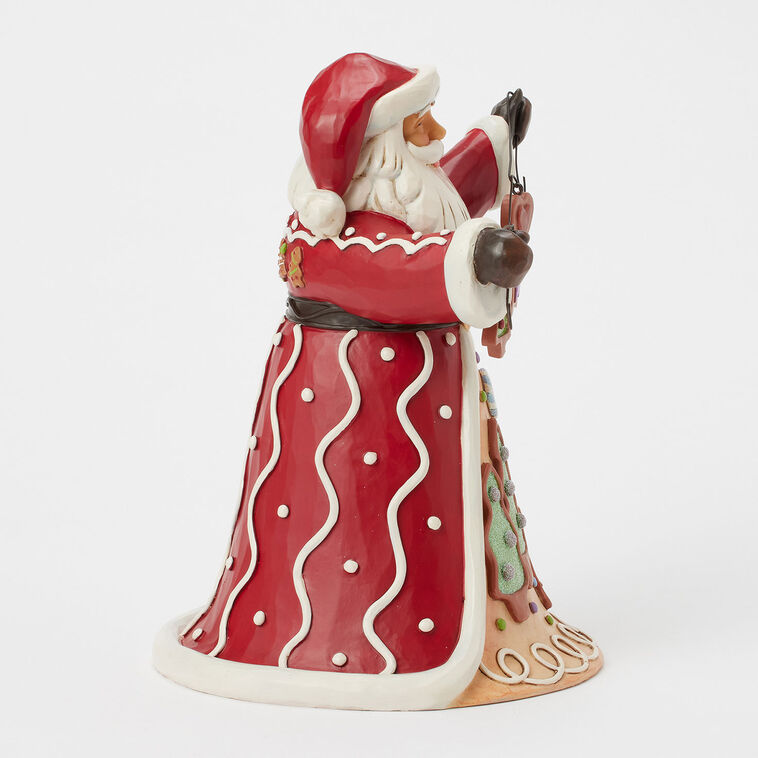 Hallmark Jim Shore Heartwood Creek Santa With Gingerbread Garland Figurine 9.25"