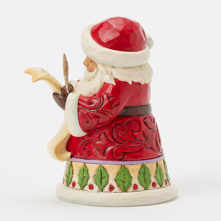 Hallmark Jim Shore Heartwood Creek Santa With List Mini Figurine 3.86"