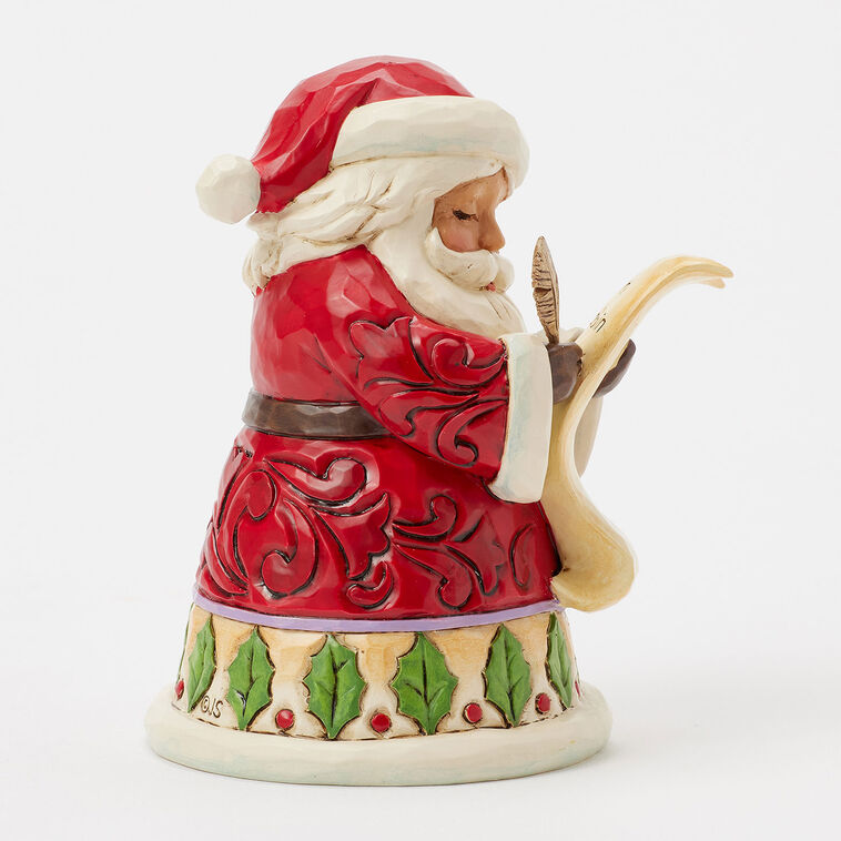 Hallmark Jim Shore Heartwood Creek Santa With List Mini Figurine 3.86"