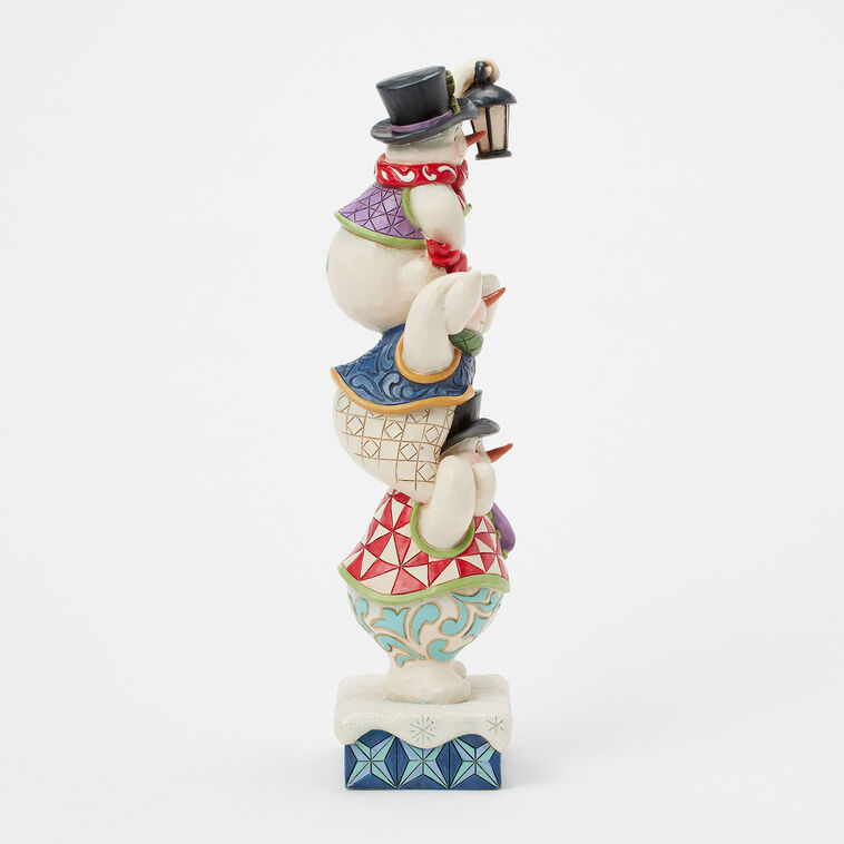 Hallmark Jim Shore Heartwood Creek Stacked Snowmen Figurine 11.5: