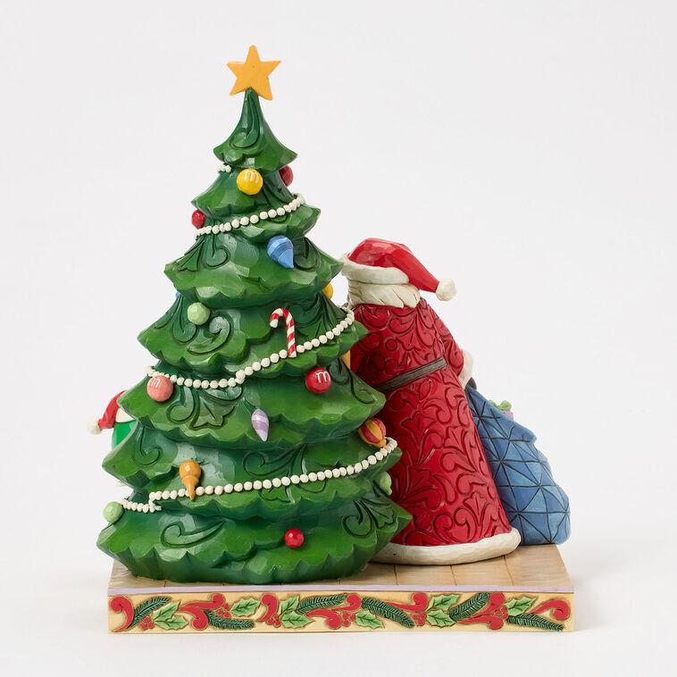 Hallmark Jim Shore M&M'S Green And Yellow Characters With Santa Figurine 8.2"