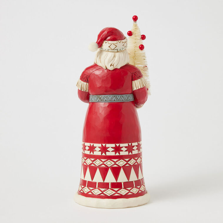 Hallmark Jim Shore Nordic Noel Santa With Sisal Tree Figurine 10.04"