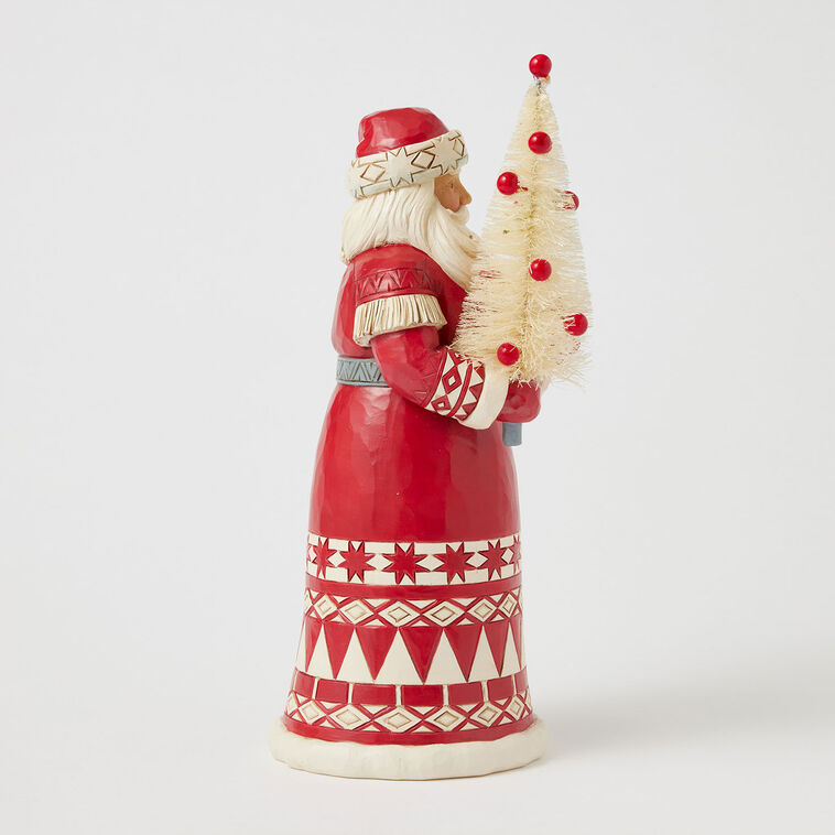 Hallmark Jim Shore Nordic Noel Santa With Sisal Tree Figurine 10.04"