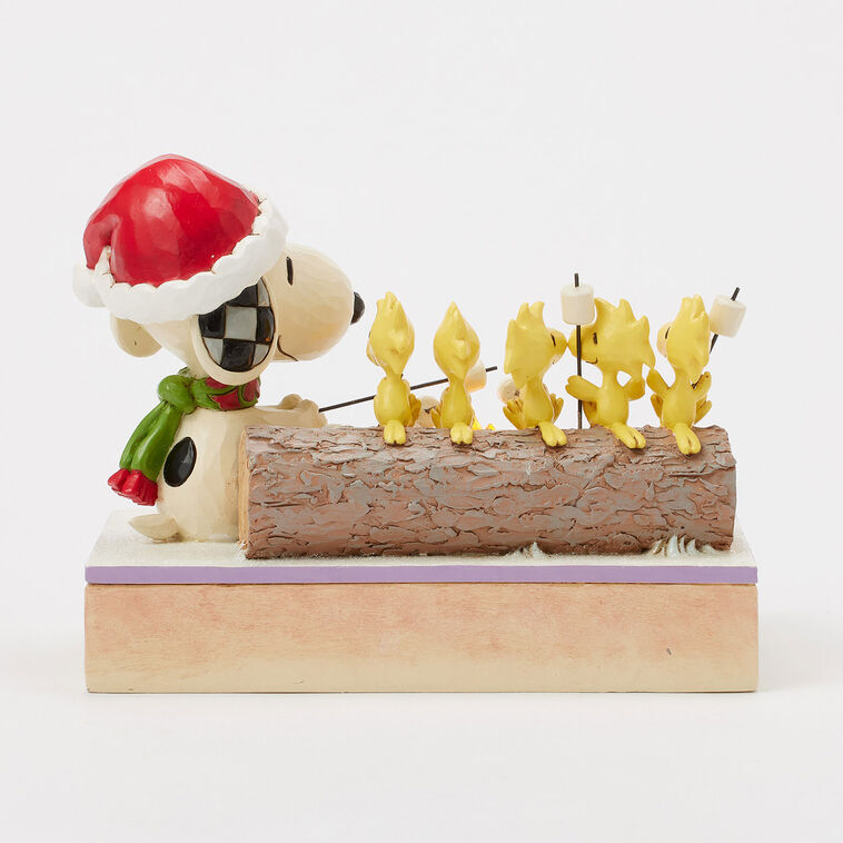 Hallmark Jim Shore Peanuts Snoopy And Friends Light-Up Campfire Figurine 5"