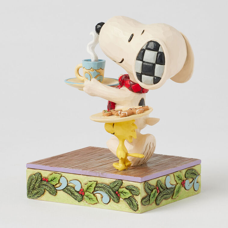 Hallmark Jim Shore Peanuts Snoopy And Woodstock Cookies For Santa Figurine 5"