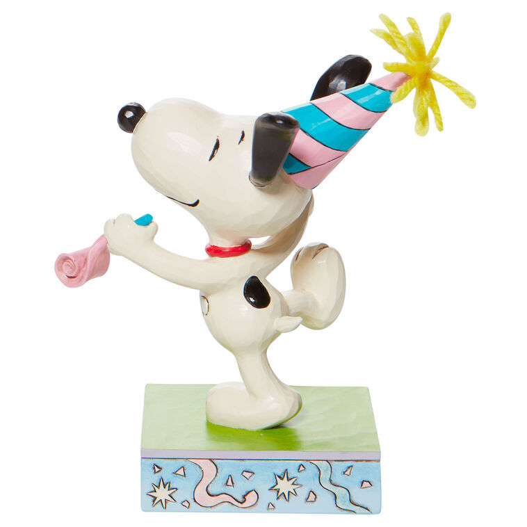 Hallmark Jim Shore Peanuts Snoopy Birthday Dance Figurine 5.25"