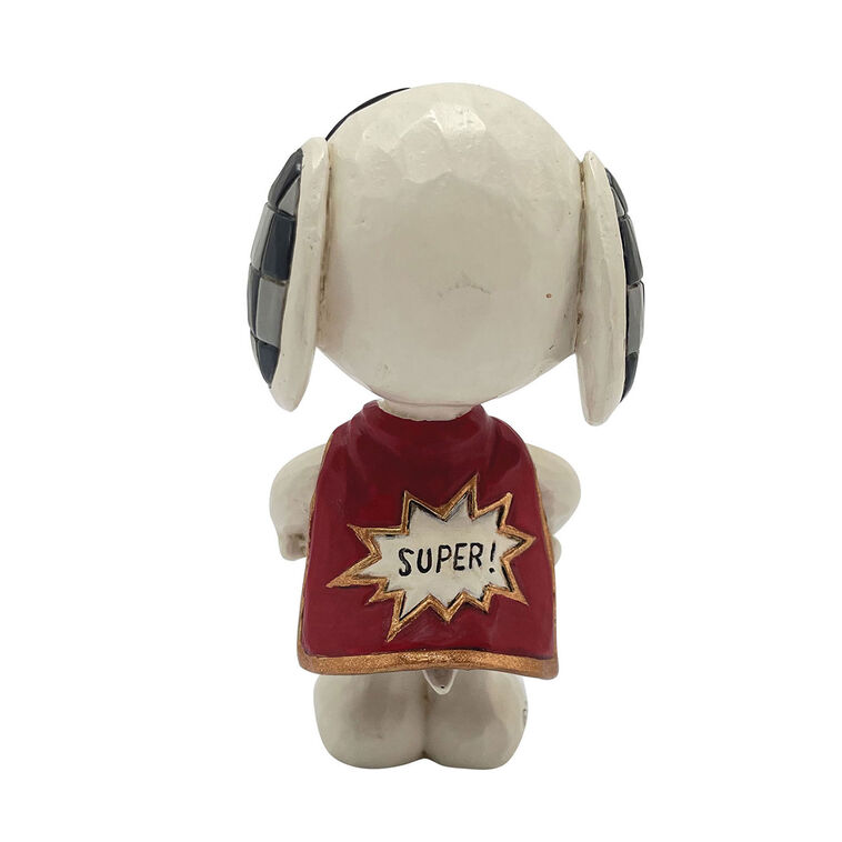 Hallmark Jim Shore Peanuts Snoopy Superhero Mini Figurine 3.1"