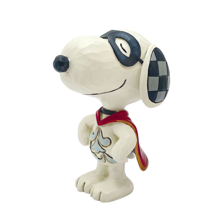 hallmark Jim Shore Peanuts Snoopy Superhero Mini Figurine 3.1"