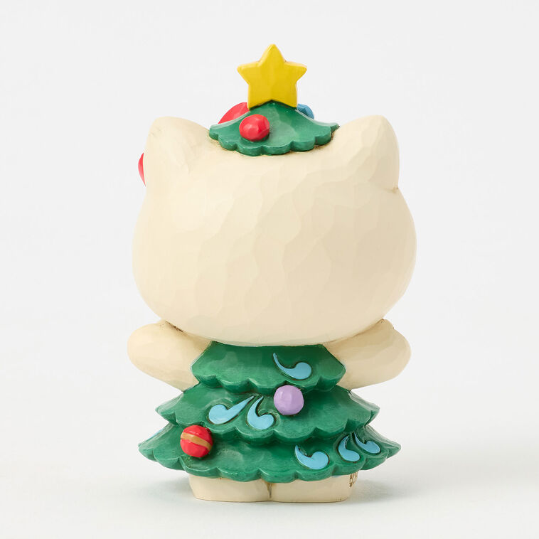 Hallmark Jim Shore Sanrio Hello Kitty Christmas Tree Mini Figurine 3.7"