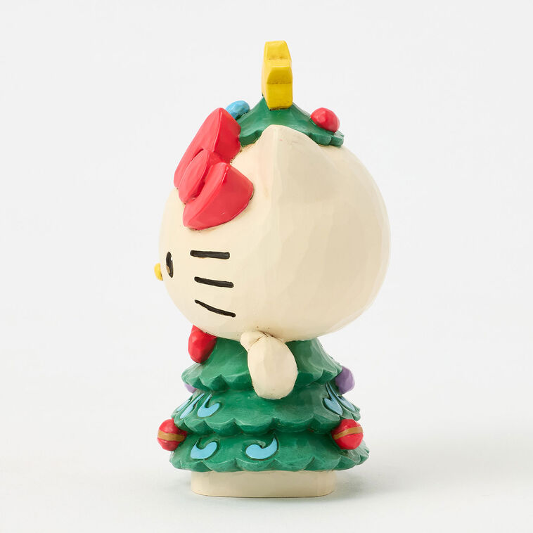 Hallmark Jim Shore Sanrio Hello Kitty Christmas Tree Mini Figurine 3.7"