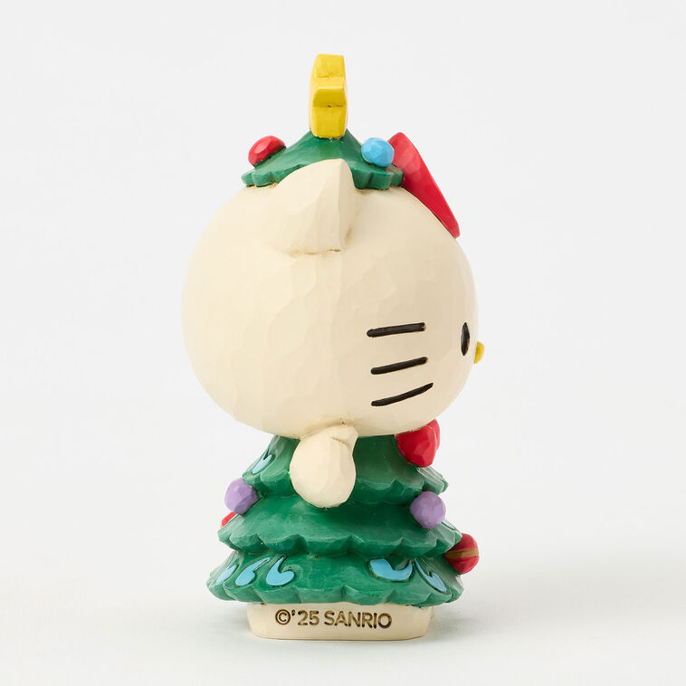 Hallmark Jim Shore Sanrio Hello Kitty Christmas Tree Mini Figurine 3.7"