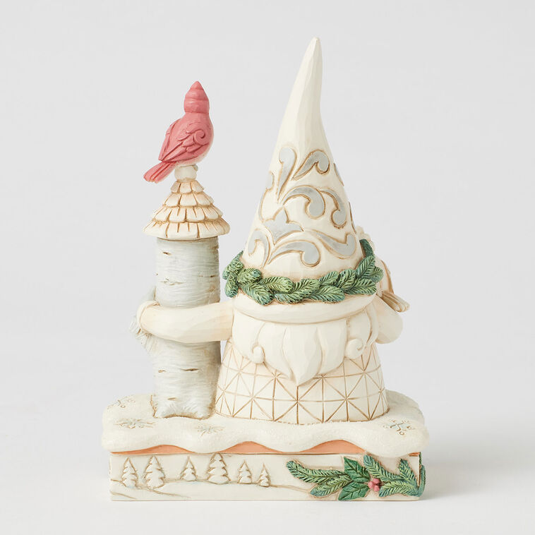 Hallmark Jim Shore Woodland Gnome With Birdhouse And Birds Figurine 6.22"