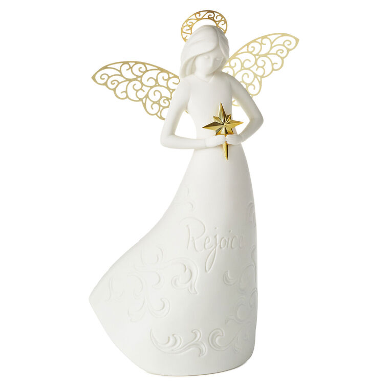 hallmark Joanne's Angels Rejoice Lighted Angel Figurine 12"