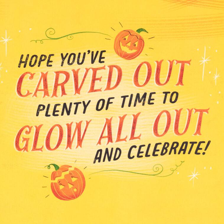 Hallmark Joking Jack-o'-Lantern Funny Halloween Card With Sound And Lights