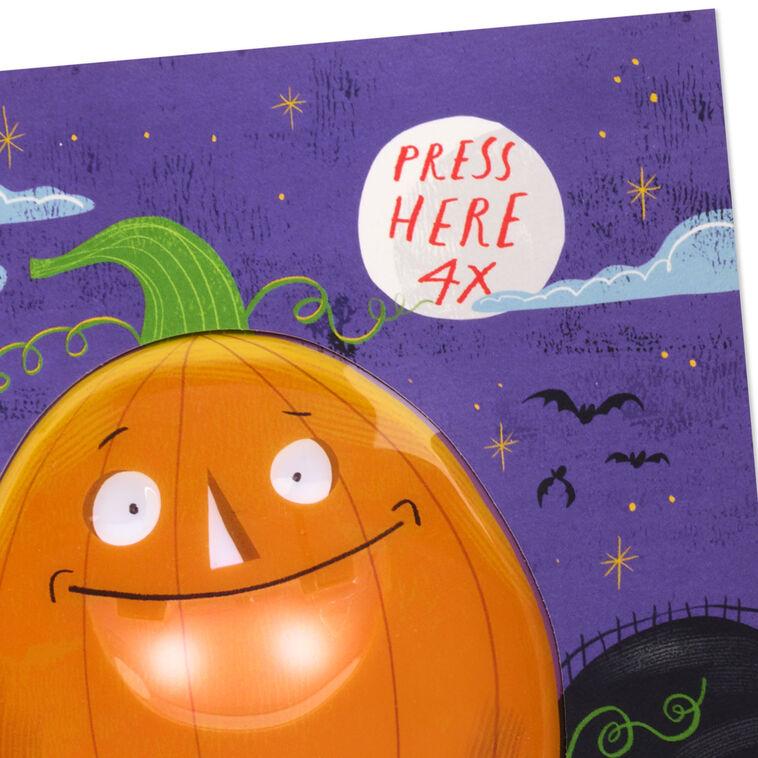 Hallmark Joking Jack-o'-Lantern Funny Halloween Card With Sound And Lights