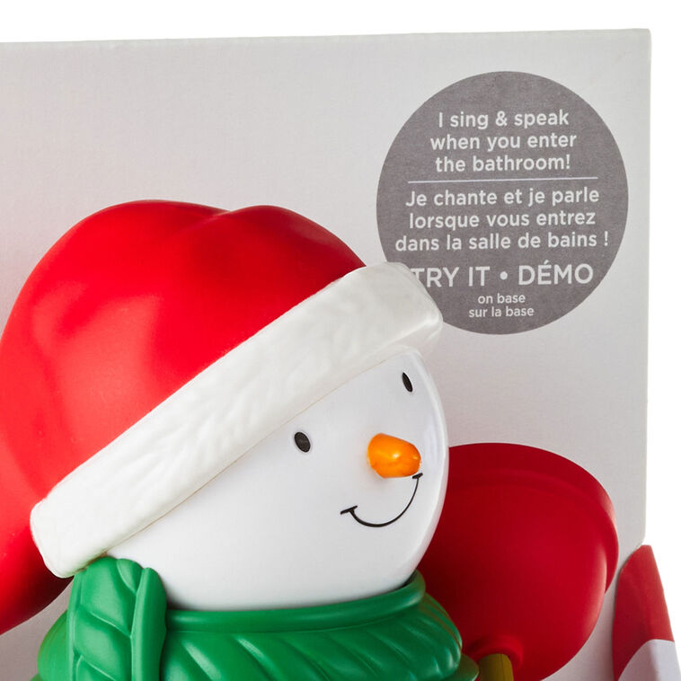 Hallmark Jolly In The John Holiday Snowman With Sound
