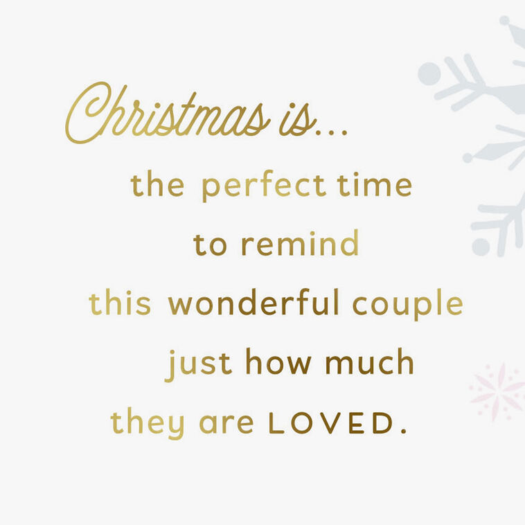 Hallmark Joy Peace And Love Christmas Card For Son And Daughter-in-Law