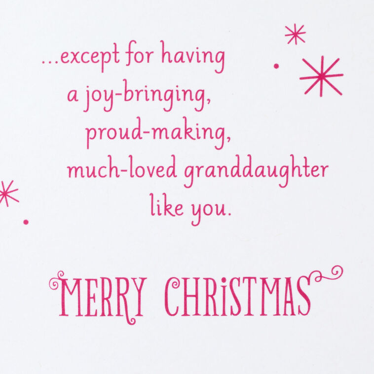 Hallmark Joy Pride And Love Christmas Card For Granddaughter