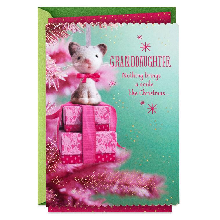 hallmark Joy Pride and Love Christmas Card for Granddaughter