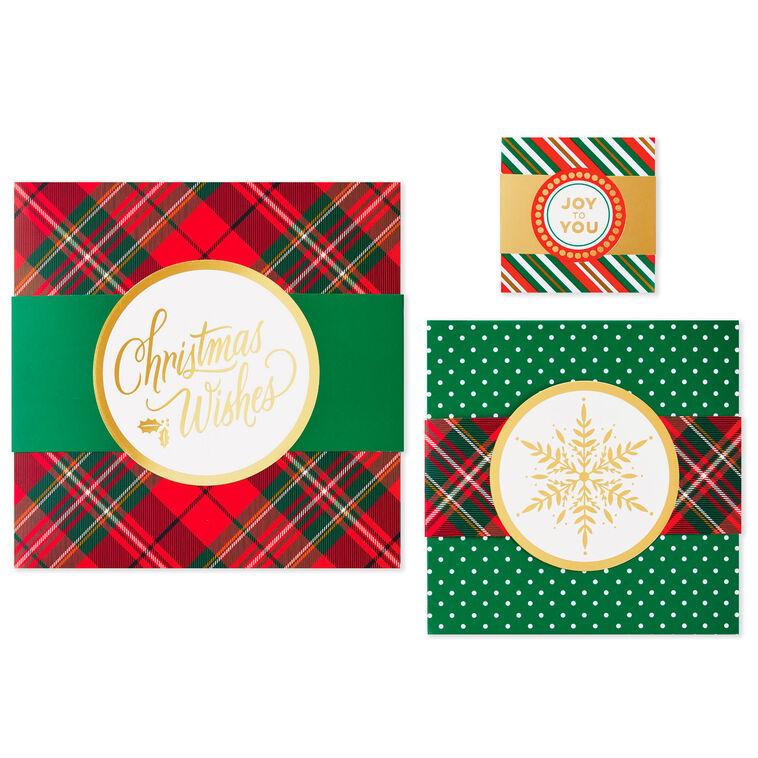 hallmark Joy to You 3-Pack Christmas Gift Boxes Assorted Sizes and Designs