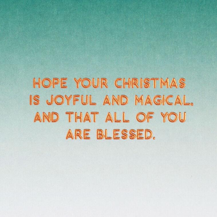 Hallmark Joyful Wishes Christmas Card For Nephew And His Family