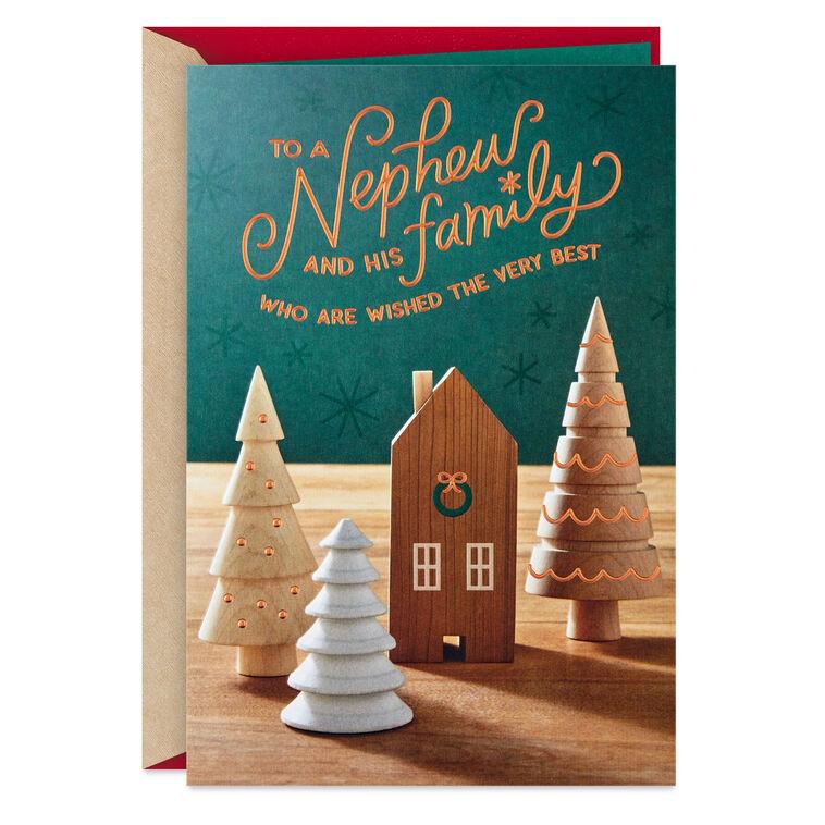 hallmark Joyful Wishes Christmas Card for Nephew and His Family
