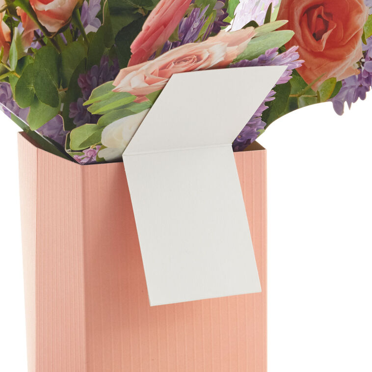 Hallmark Jumbo Flower Bouquet In Vase 3D Pop-Up Mother's Day Card