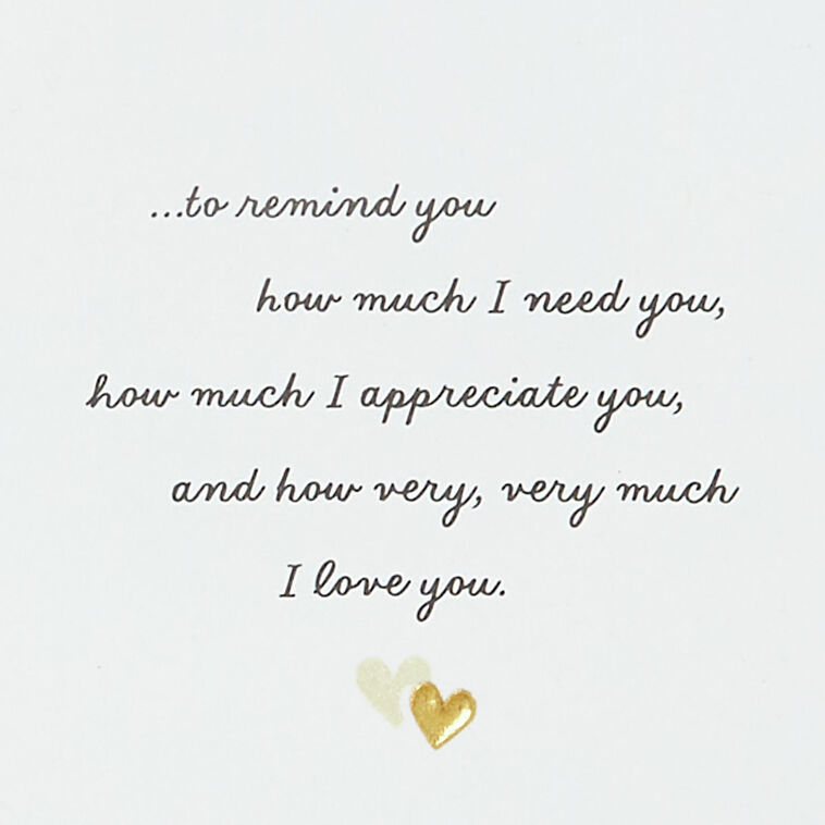 Hallmark Just A Little Love Note Romantic Love Card