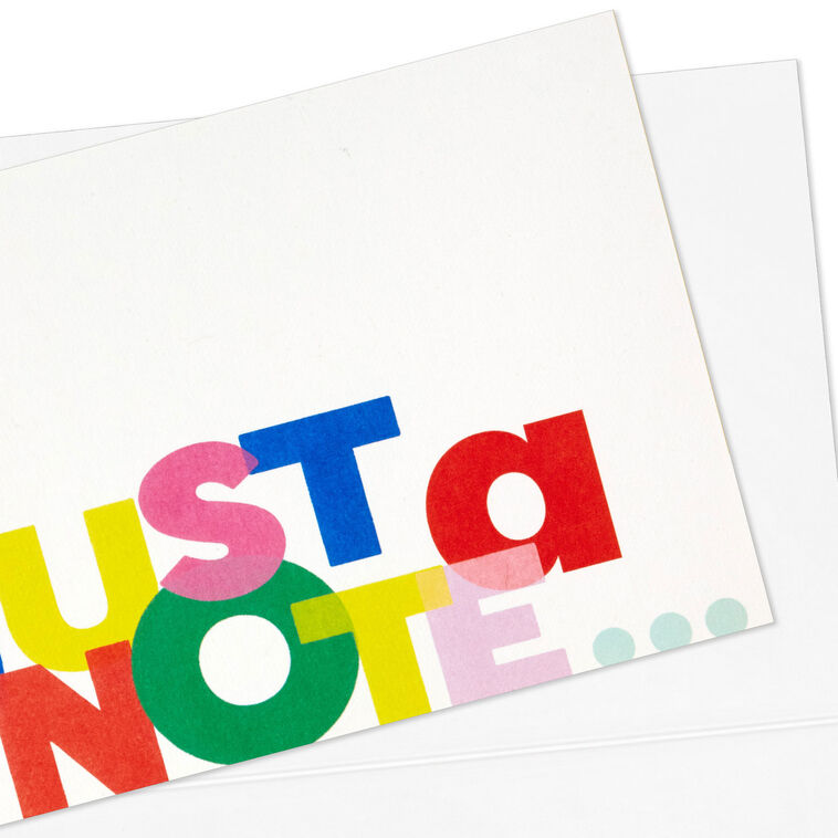 Hallmark Just A Note Colorful Lettering Blank Notes Pack Of 10