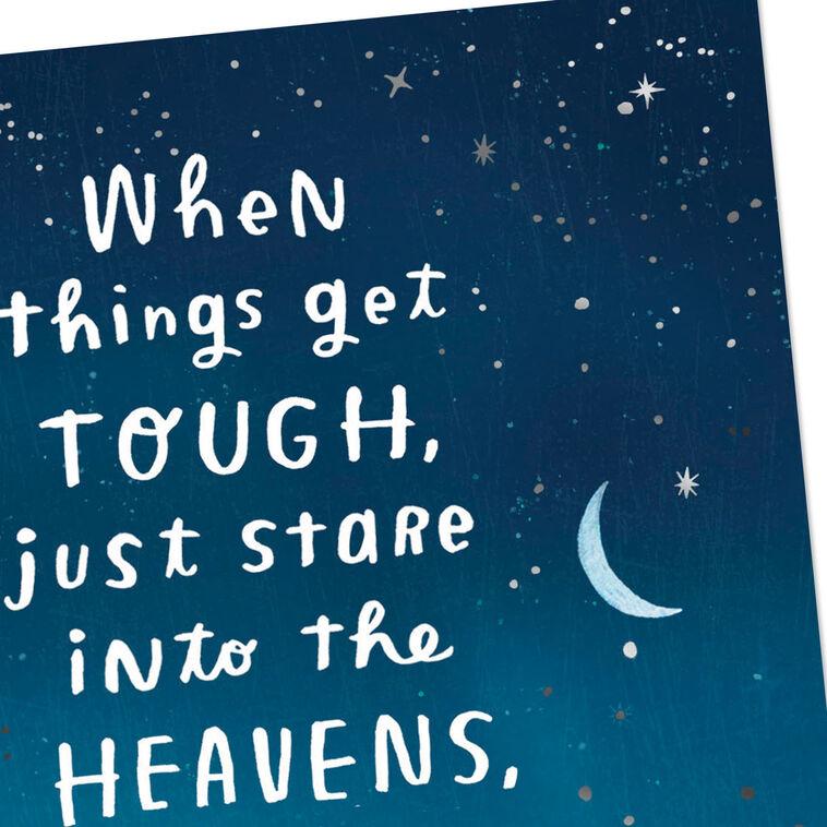 Hallmark Just Ask The Heavens For A # *ing Break Funny Encouragement Card