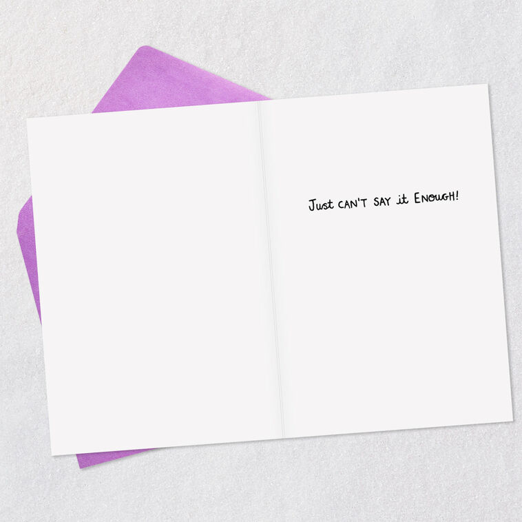 Hallmark Just Can't Say It Enough Dogs And Cats Funny Thank You Card