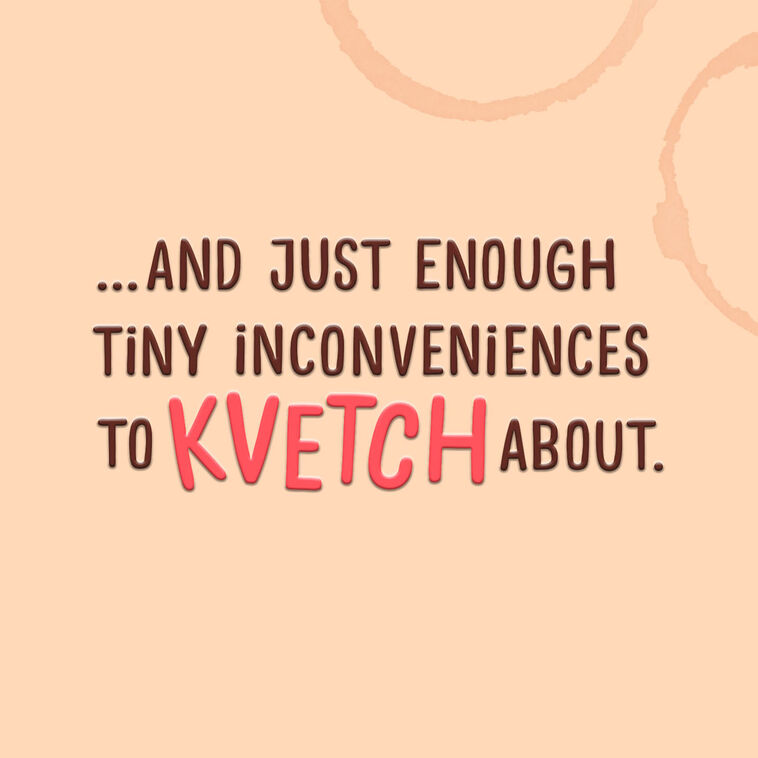 Hallmark Just Enough Kvetching Funny Rosh Hashanah Card