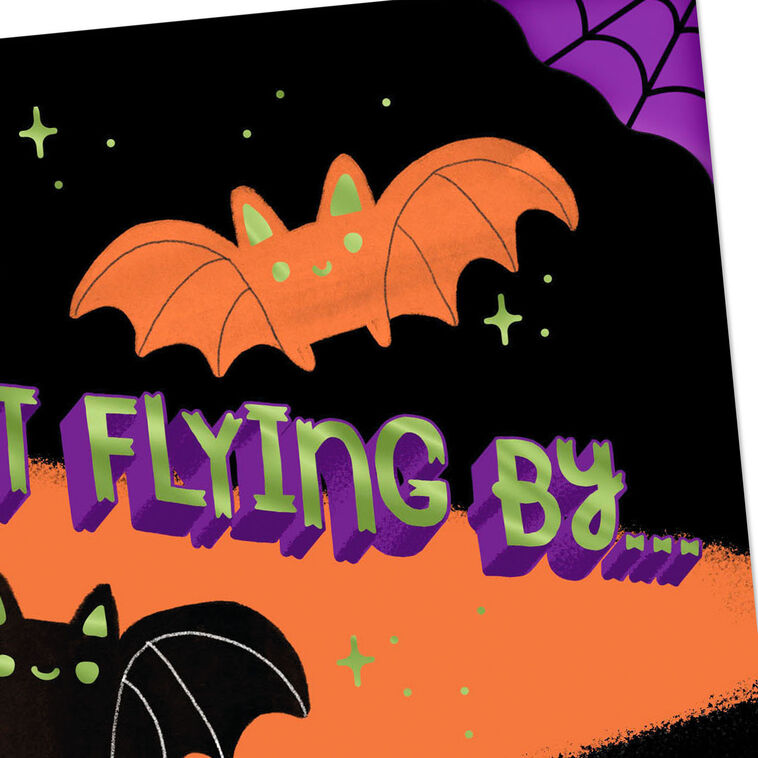 Hallmark Just Flying By Bats Halloween Card For Kids