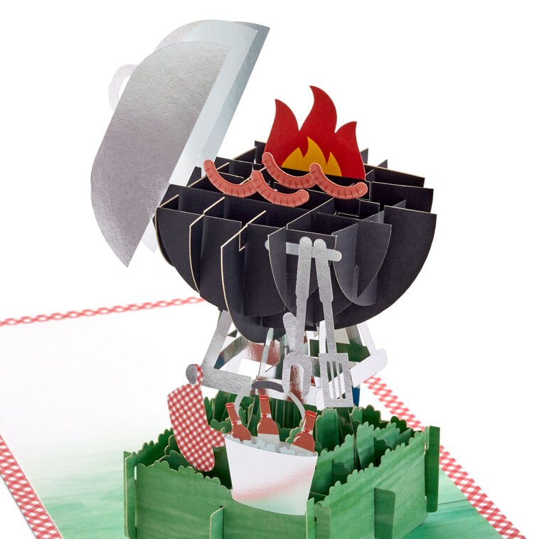 Hallmark Just For You BBQ Grill 3D Pop-Up Birthday Card