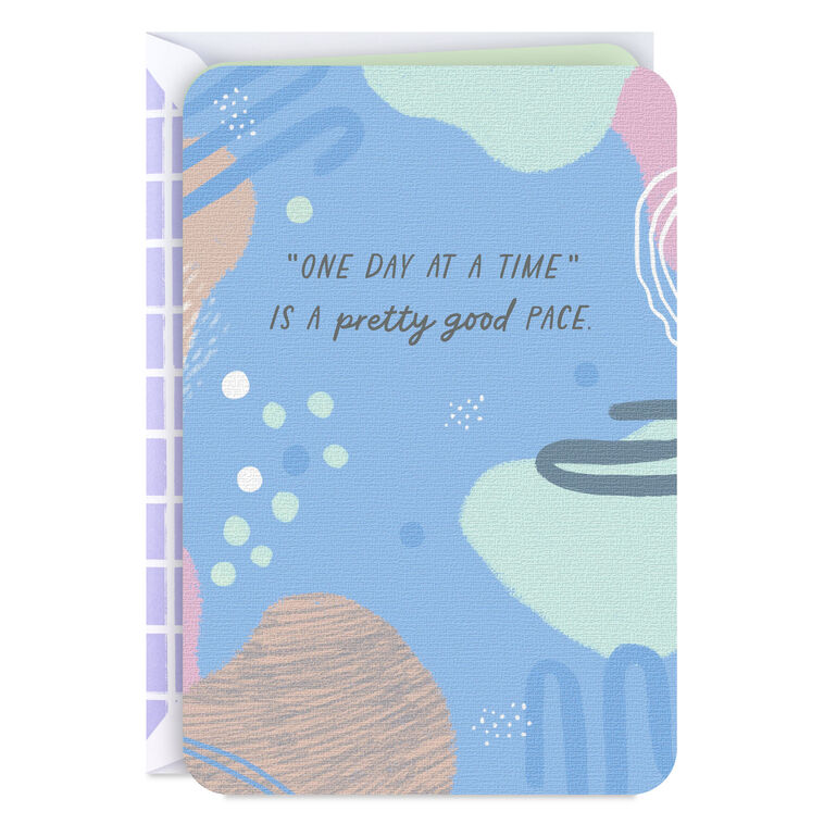hallmark Just Keep Going One Day at a Time Encouragement Card