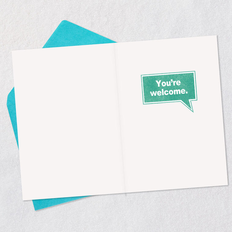 Hallmark Just One Thing To Say Funny Birthday Card For Son