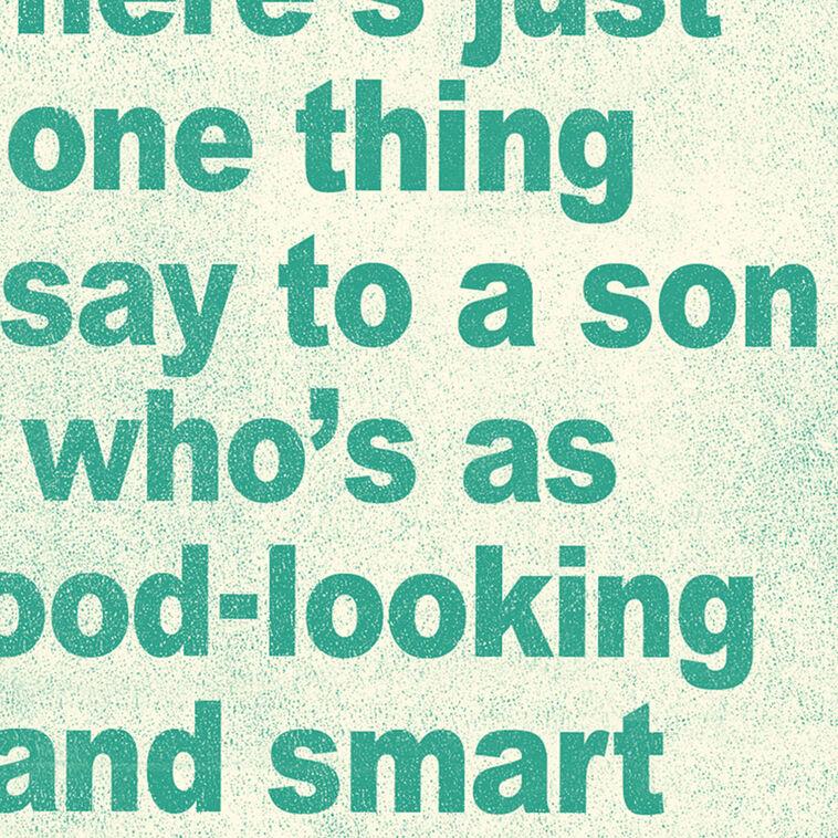 Hallmark Just One Thing To Say Funny Birthday Card For Son