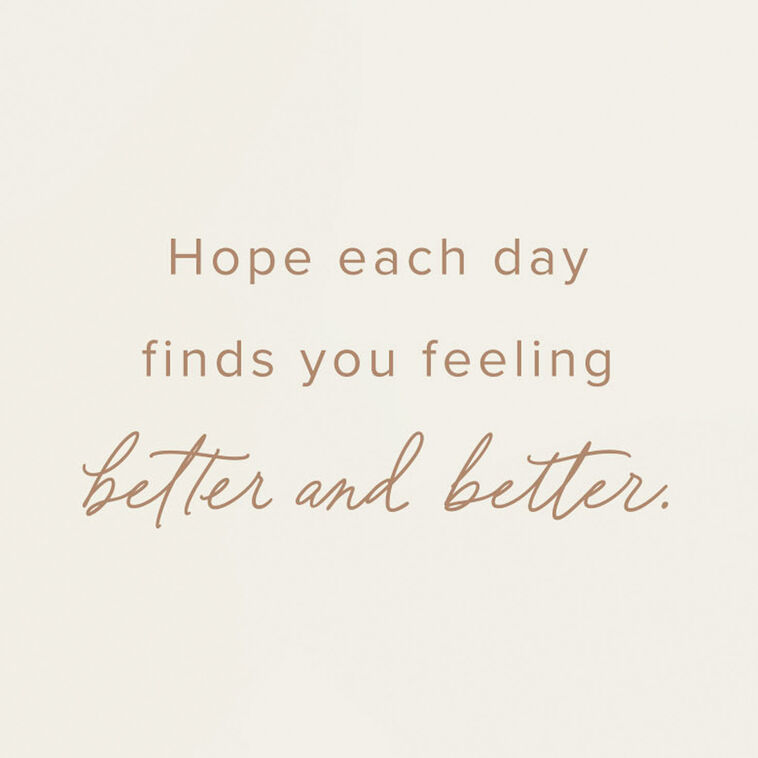 Hallmark Just Take Your Recovery One Step At A Time Get Well Card