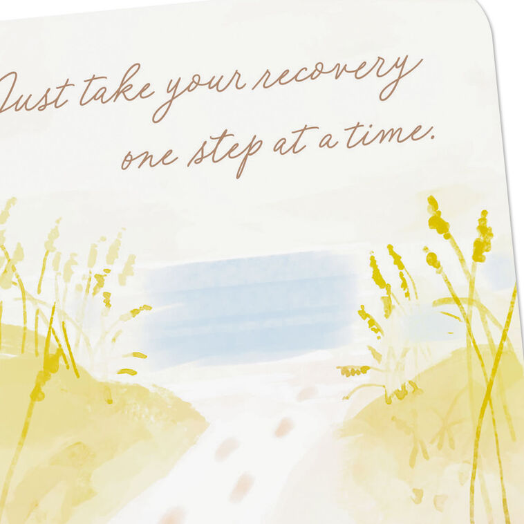 Hallmark Just Take Your Recovery One Step At A Time Get Well Card